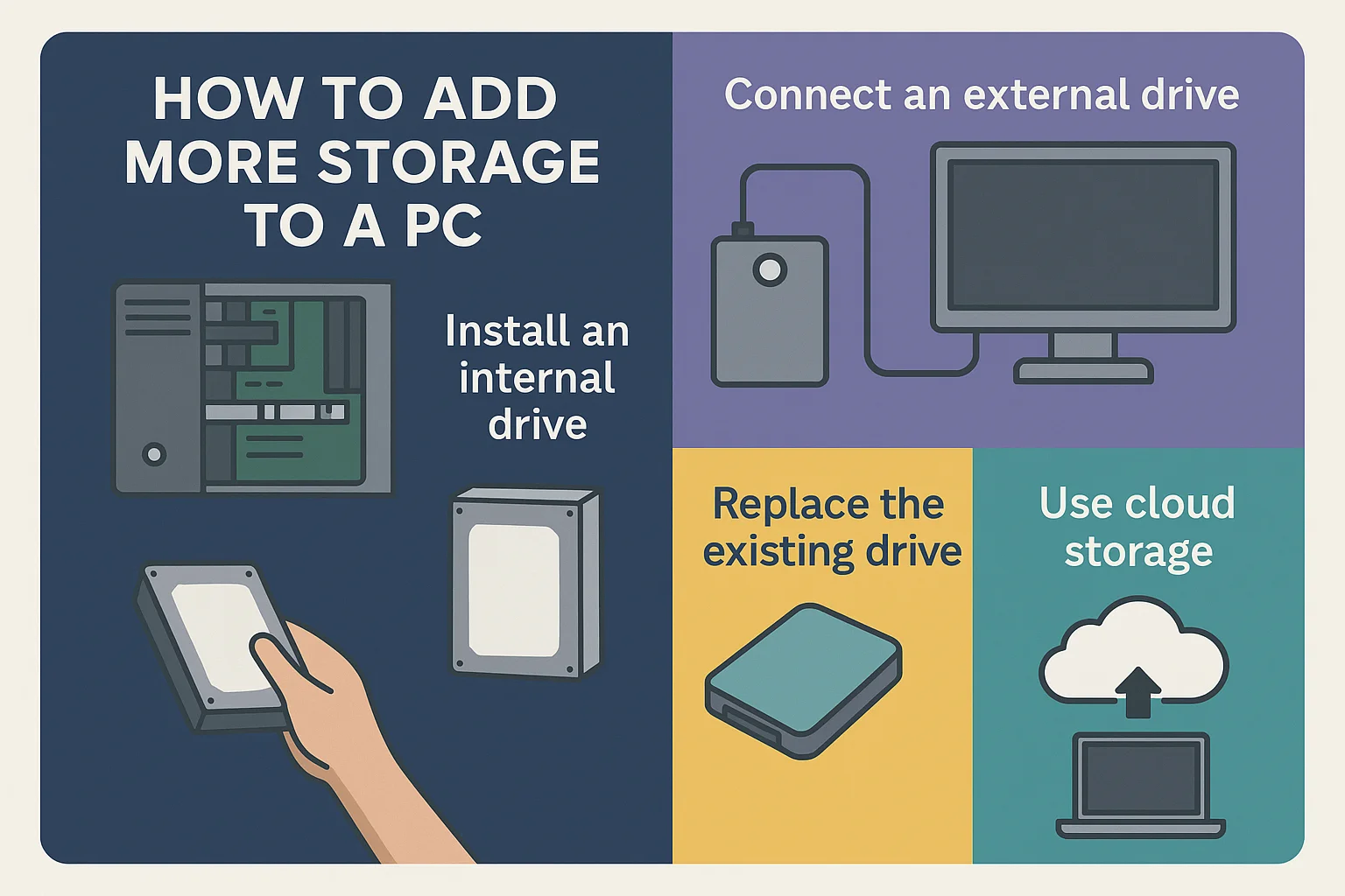 How to Add More Storage to PC