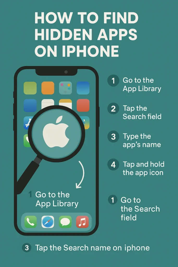 how to find hidden apps on iphone