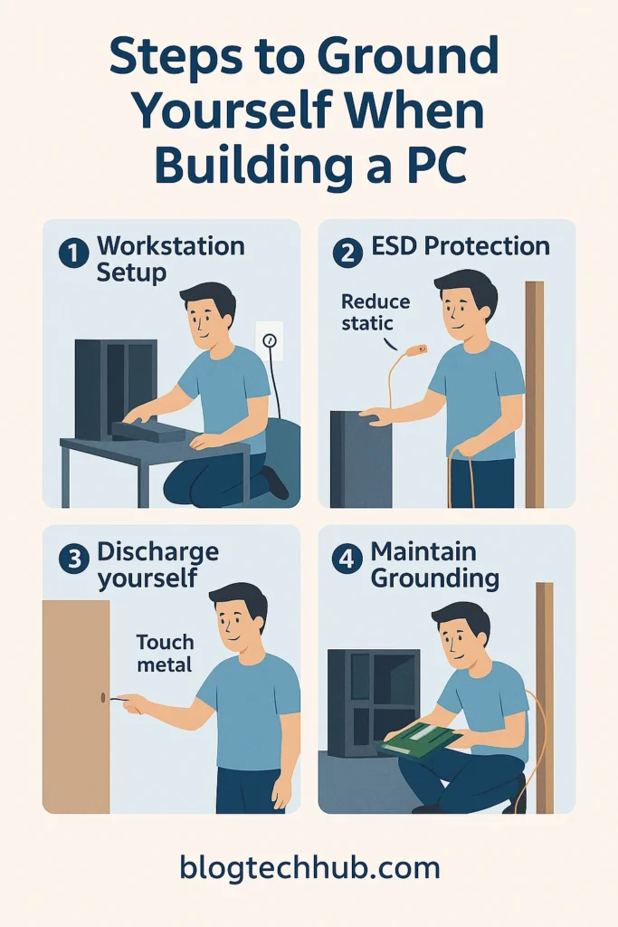 ground yourself when building pc