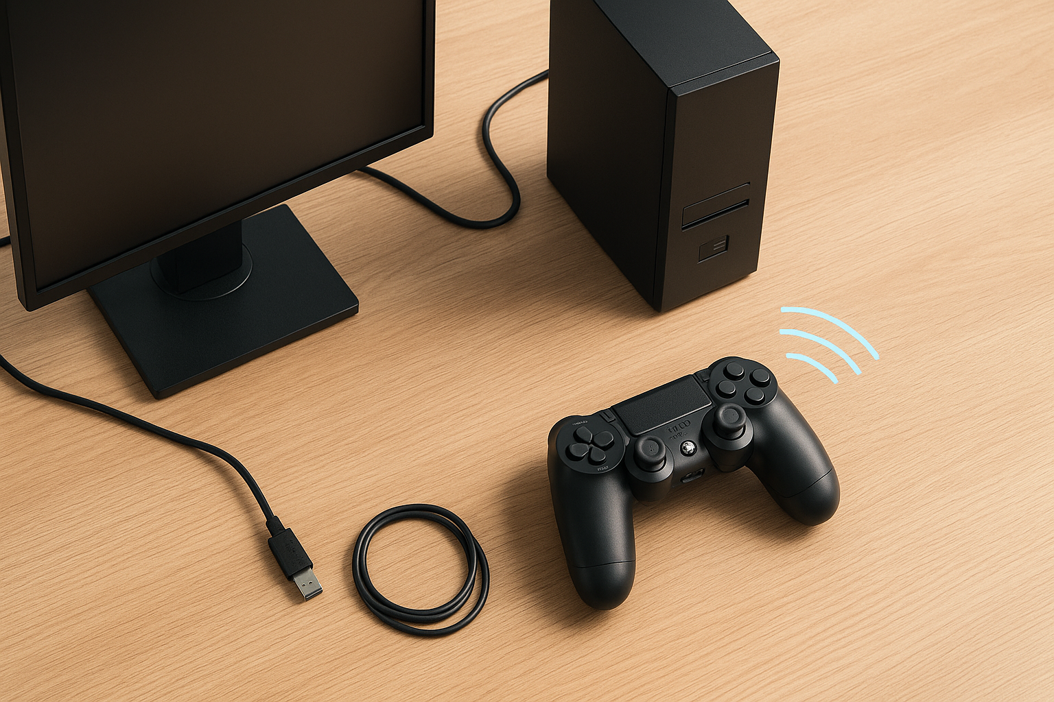 How to Connect a PS4 DualShock 4 Controller to a PC