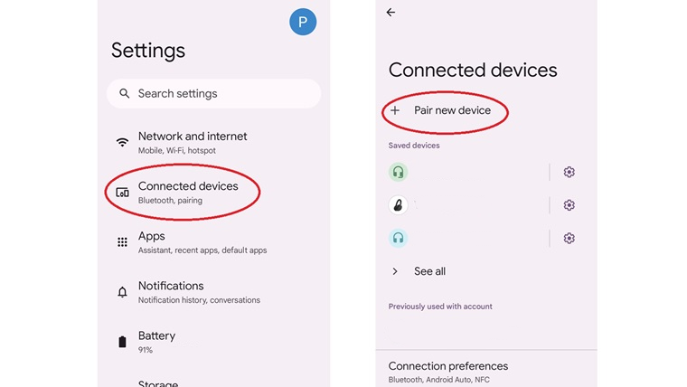 Connect Android Device via Bluetooth